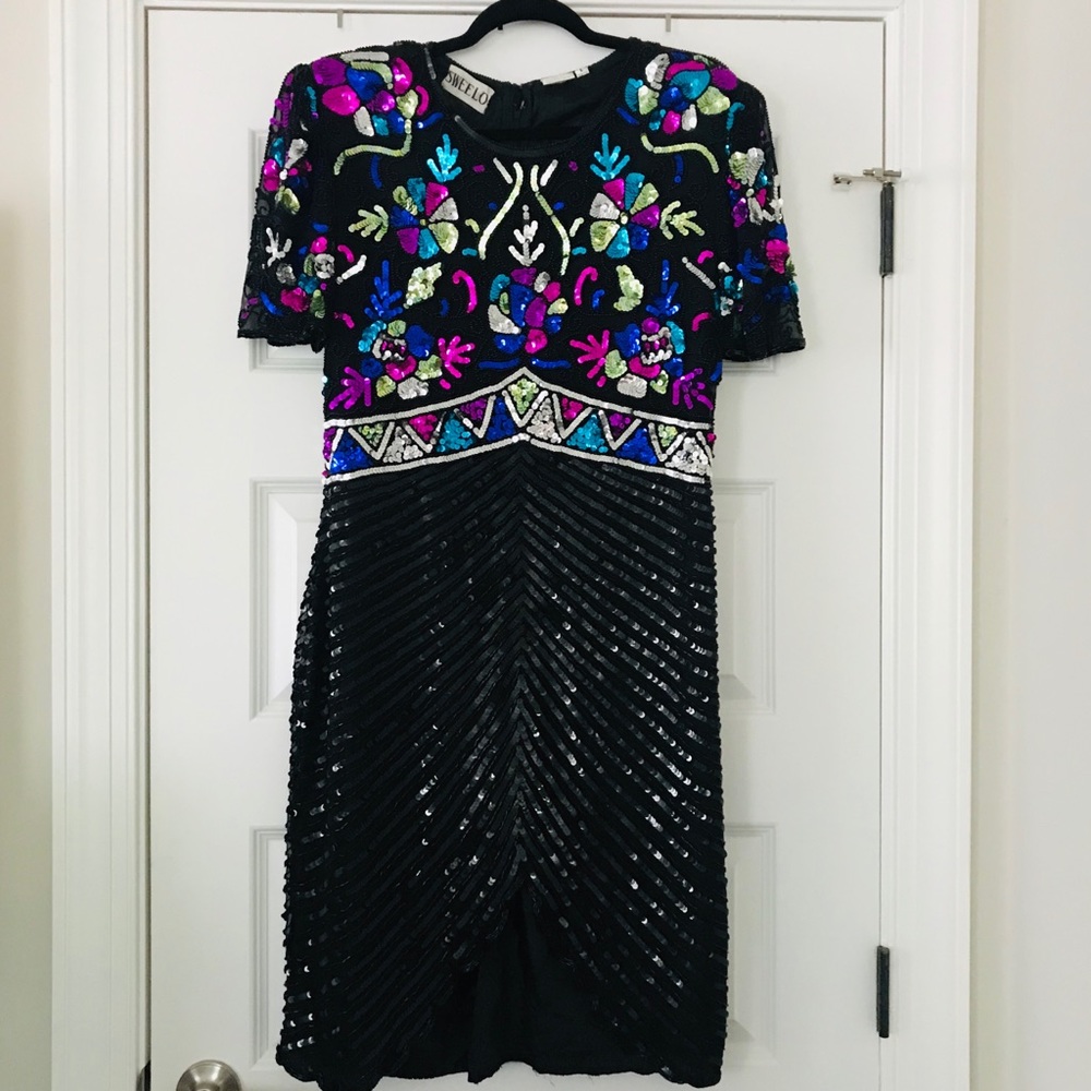 Vintage Sequin Cocktail Dress